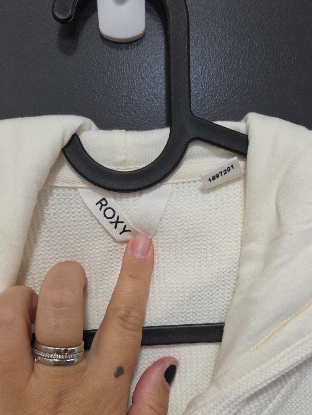 Roxy Cream Hooded Button-Up Knit Cardigan - Picture 2 of 5